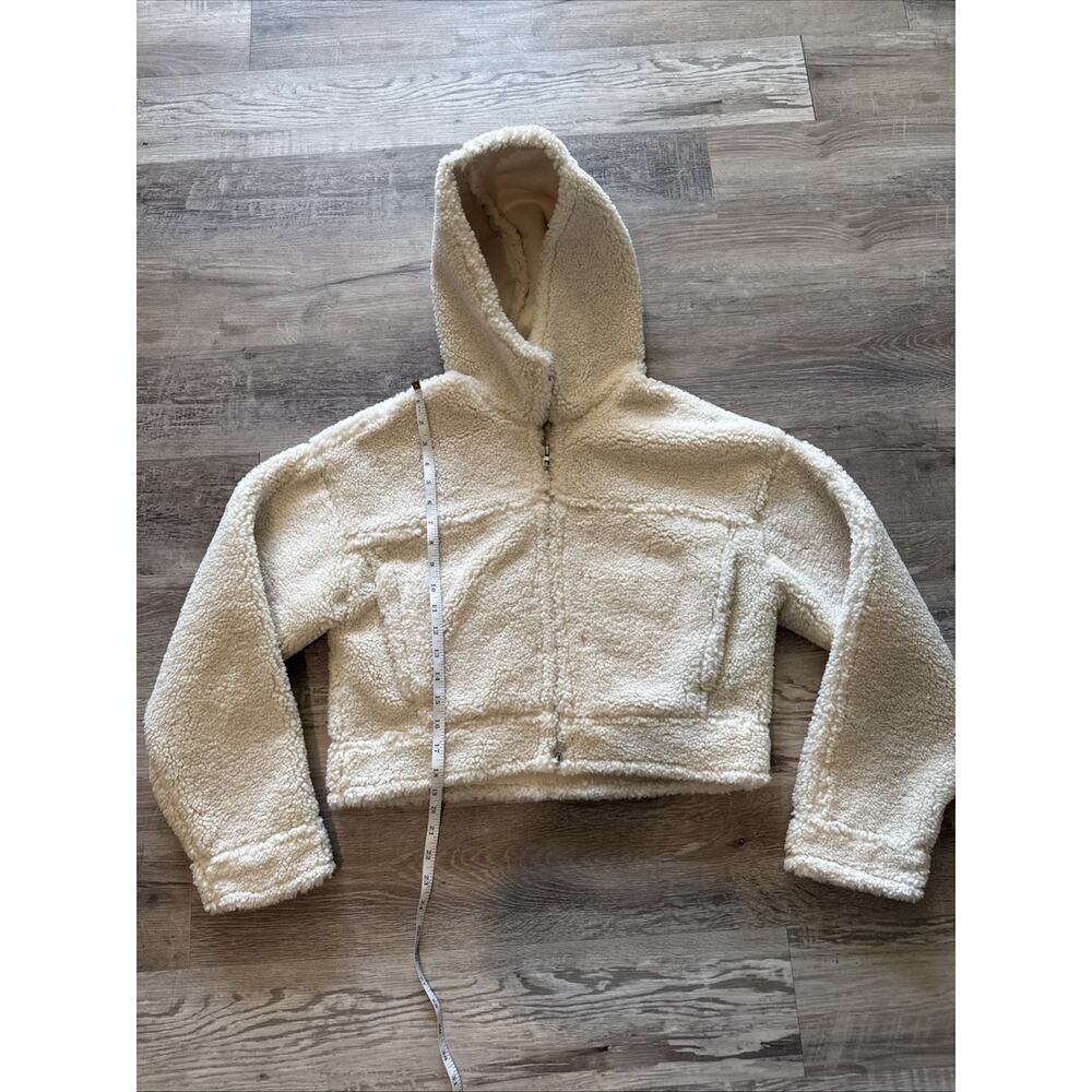 Zara Size XS Zara Women's Plush Cream Teddy Jacket - Brand New